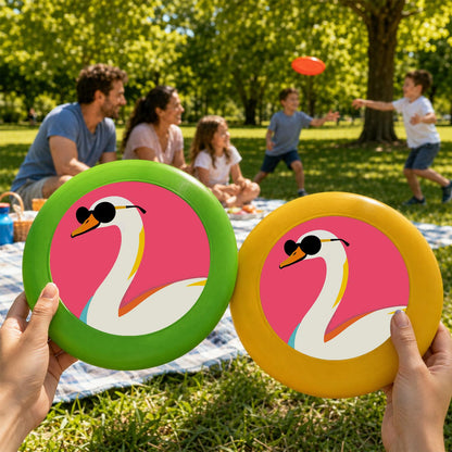Swan in Sunglasses (Paint by Numbers Flying Disc)