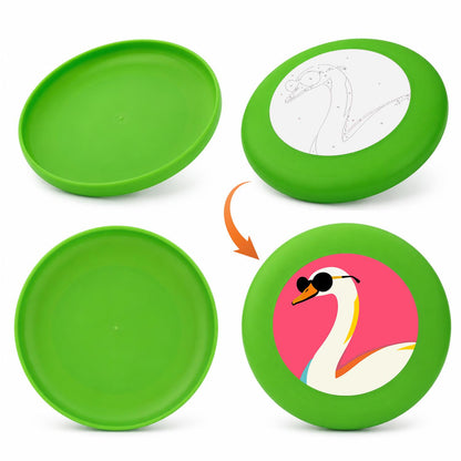 Swan in Sunglasses (Paint by Numbers Flying Disc)