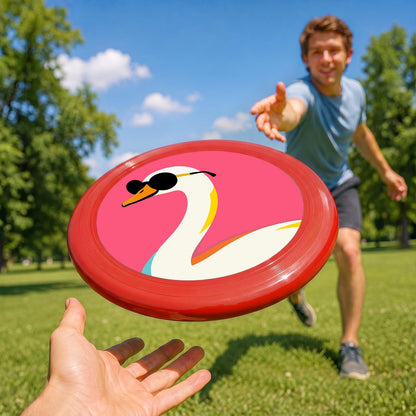 Swan in Sunglasses (Paint by Numbers Flying Disc)