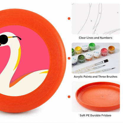 Swan in Sunglasses (Paint by Numbers Flying Disc)