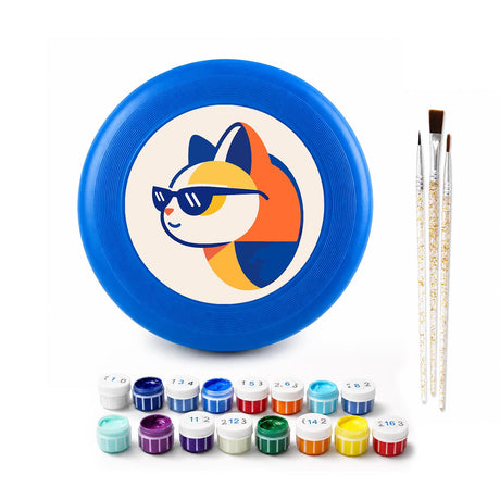 Cool Surfing Dog (Paint by Numbers Flying Disc)