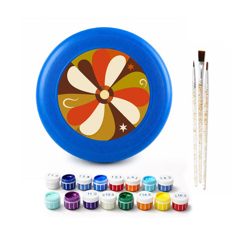 Retro Flower Pinwheel (Paint by Numbers Flying Disc)