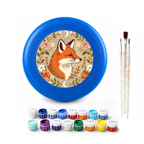 Fox in an Autumn Circle (Paint by Numbers Flying Disc)