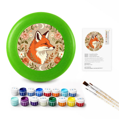 Fox in an Autumn Circle (Paint by Numbers Flying Disc)