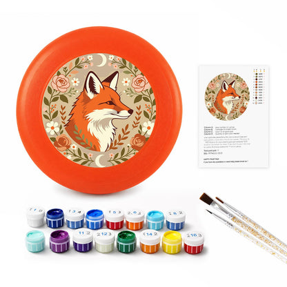Fox in an Autumn Circle (Paint by Numbers Flying Disc)