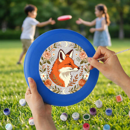 Fox in an Autumn Circle (Paint by Numbers Flying Disc)