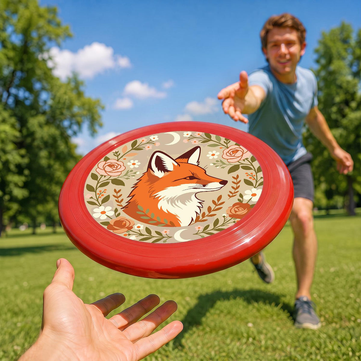 Fox in an Autumn Circle (Paint by Numbers Flying Disc)