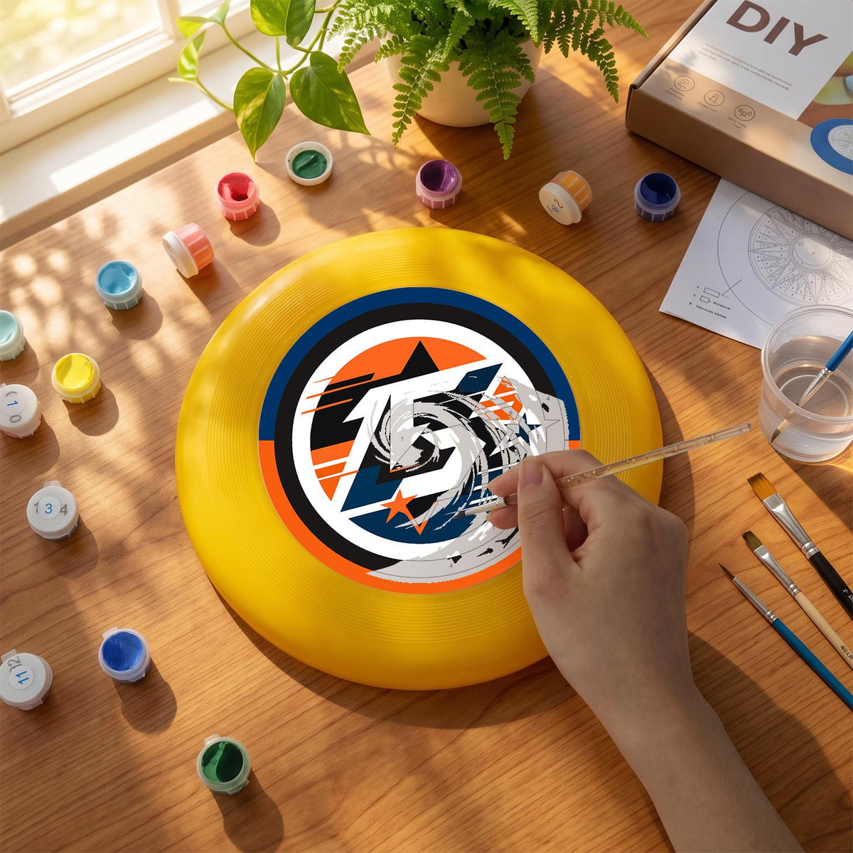 Racing Number Thirteen (Paint by Numbers Flying Disc)