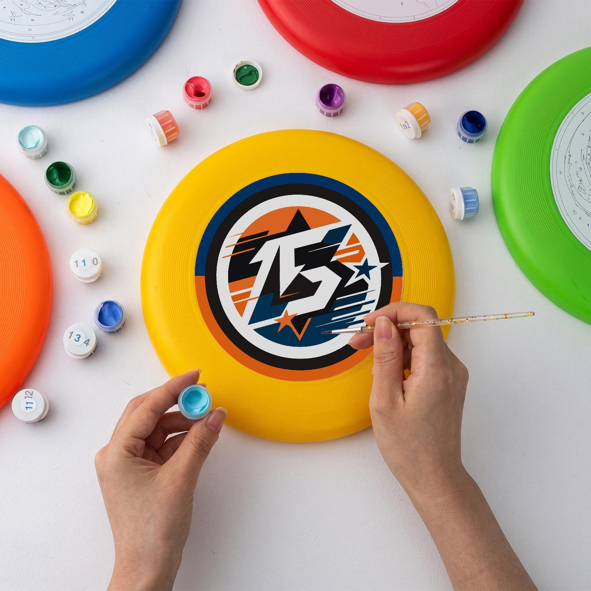 Racing Number Thirteen (Paint by Numbers Flying Disc)