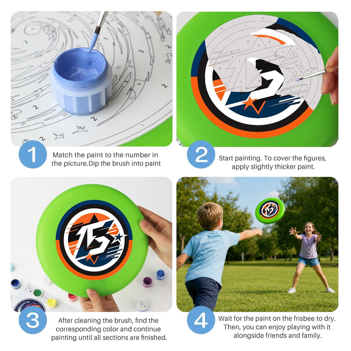Racing Number Thirteen (Paint by Numbers Flying Disc)