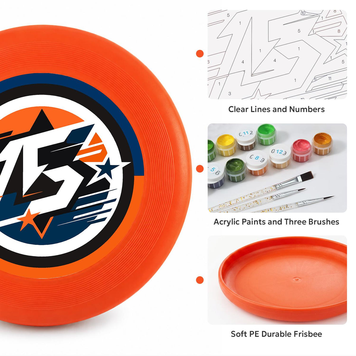 Racing Number Thirteen (Paint by Numbers Flying Disc)