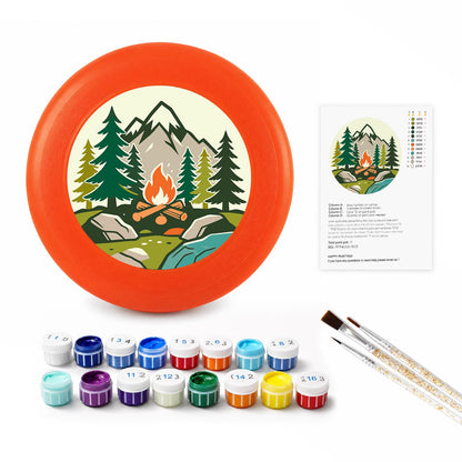 Mountain Camping (Paint by Numbers Flying Disc)