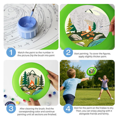 Mountain Camping (Paint by Numbers Flying Disc)
