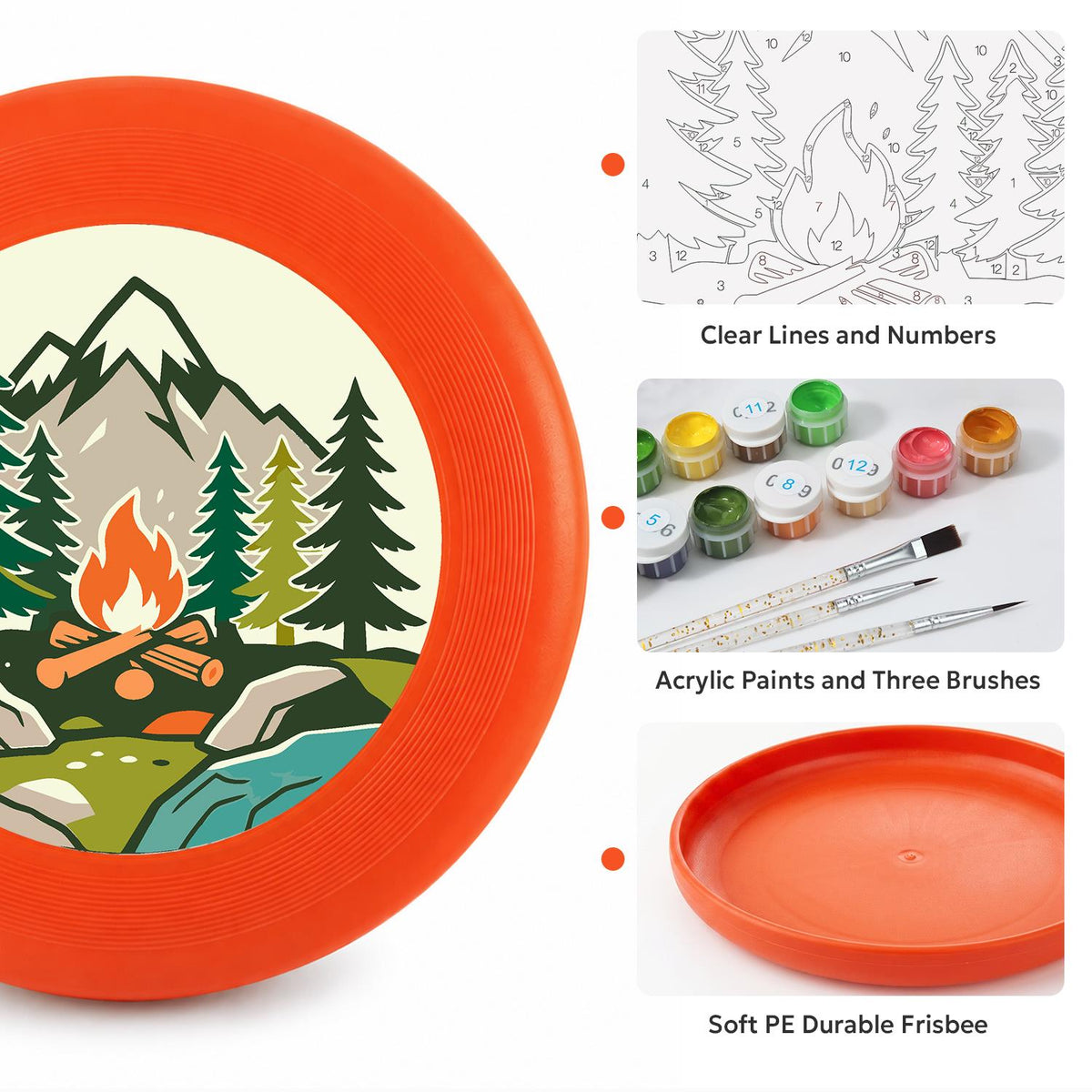 Mountain Camping (Paint by Numbers Flying Disc)