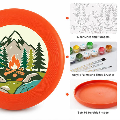Mountain Camping (Paint by Numbers Flying Disc)
