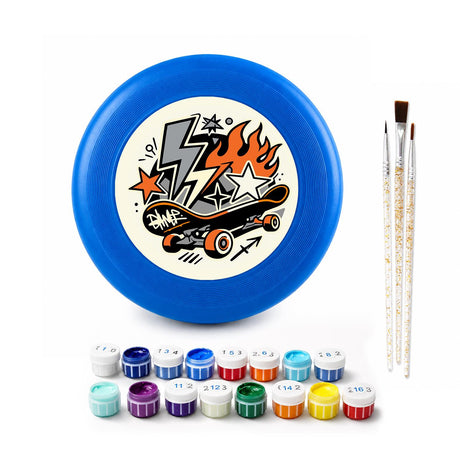 Skateboard Lightning (Paint by Numbers Flying Disc)