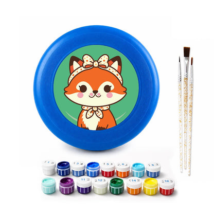 Little Fox with a Scarf (Paint by Numbers Flying Disc)