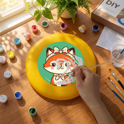 Little Fox with a Scarf (Paint by Numbers Flying Disc)
