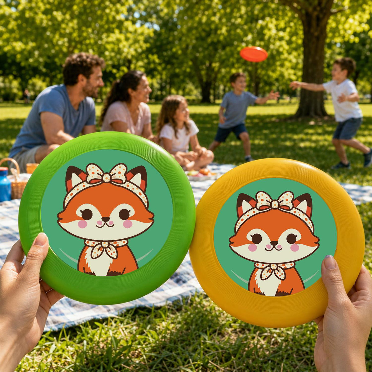 Little Fox with a Scarf (Paint by Numbers Flying Disc)
