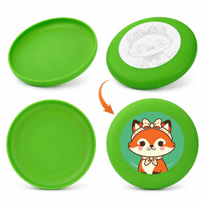 Little Fox with a Scarf (Paint by Numbers Flying Disc)