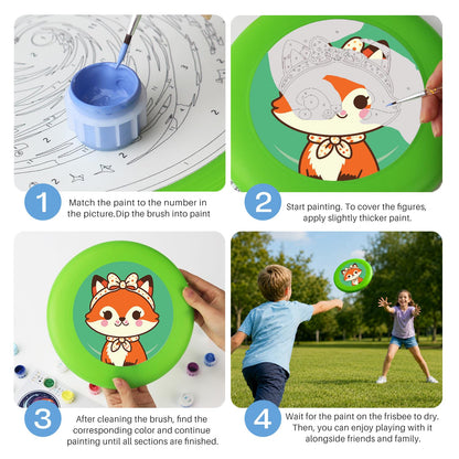 Little Fox with a Scarf (Paint by Numbers Flying Disc)