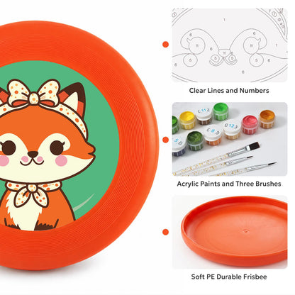 Little Fox with a Scarf (Paint by Numbers Flying Disc)