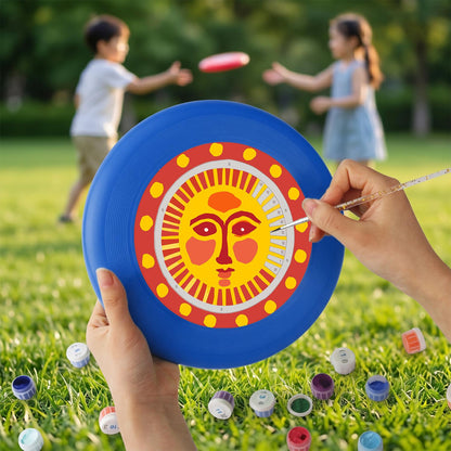 Golden Sun Face (Paint by Numbers Flying Disc)