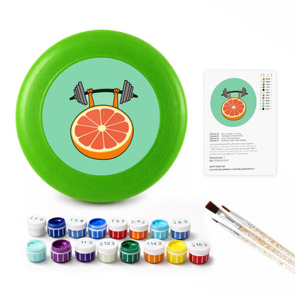 Orange Slice Dumbbell (Paint by Numbers Flying Disc)
