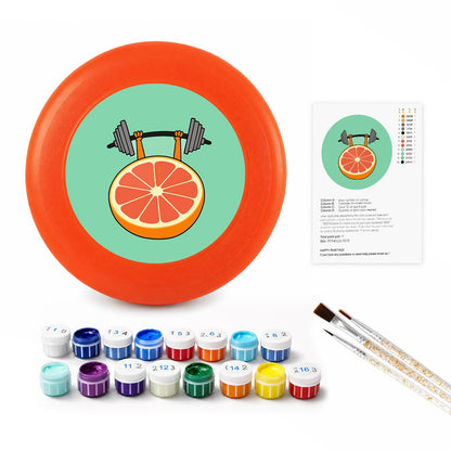 Orange Slice Dumbbell (Paint by Numbers Flying Disc)