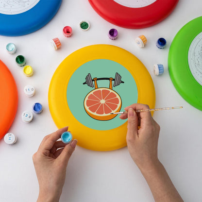Orange Slice Dumbbell (Paint by Numbers Flying Disc)
