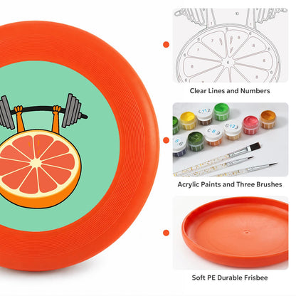 Orange Slice Dumbbell (Paint by Numbers Flying Disc)