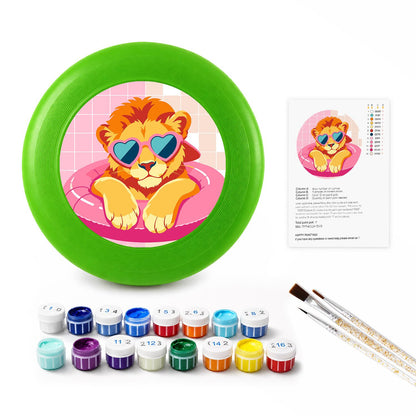 Heart-Eyed Cat (Paint by Numbers Flying Disc)