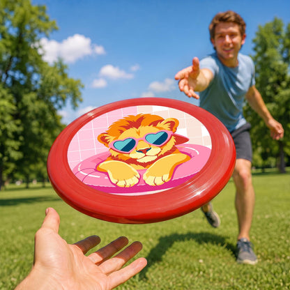 Heart-Eyed Cat (Paint by Numbers Flying Disc)