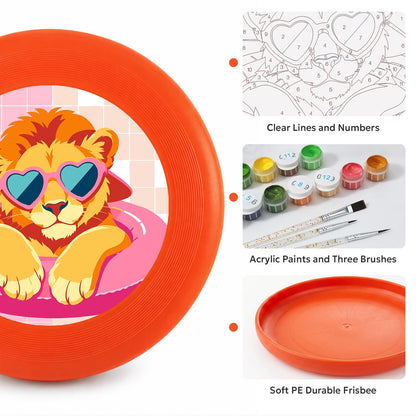 Heart-Eyed Cat (Paint by Numbers Flying Disc)
