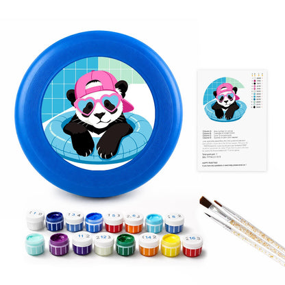 Cool Pink Panda (Paint by Numbers Flying Disc)