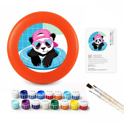 Cool Pink Panda (Paint by Numbers Flying Disc)