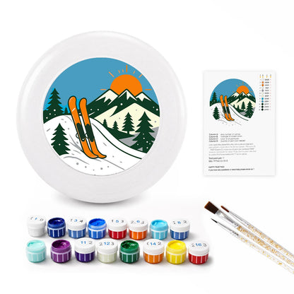 Mountain Ski Adventure (Paint by Numbers Flying Disc)