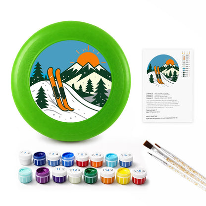 Mountain Ski Adventure (Paint by Numbers Flying Disc)