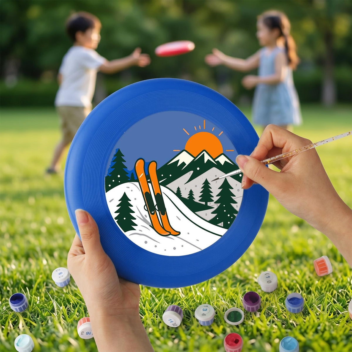 Mountain Ski Adventure (Paint by Numbers Flying Disc)