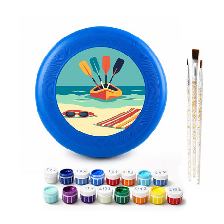 Beach Parachute Adventure (Paint by Numbers Flying Disc)