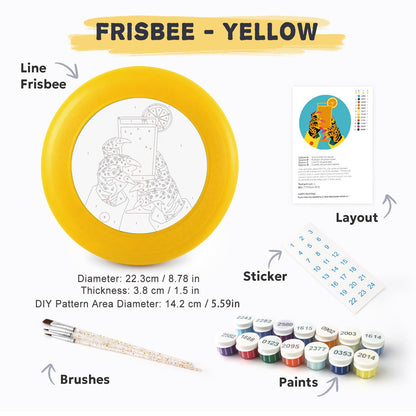 Leopard Phone Selfie (Paint by Numbers Flying Disc)
