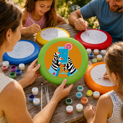 Zebra Phone Selfie (Paint by Numbers Flying Disc)