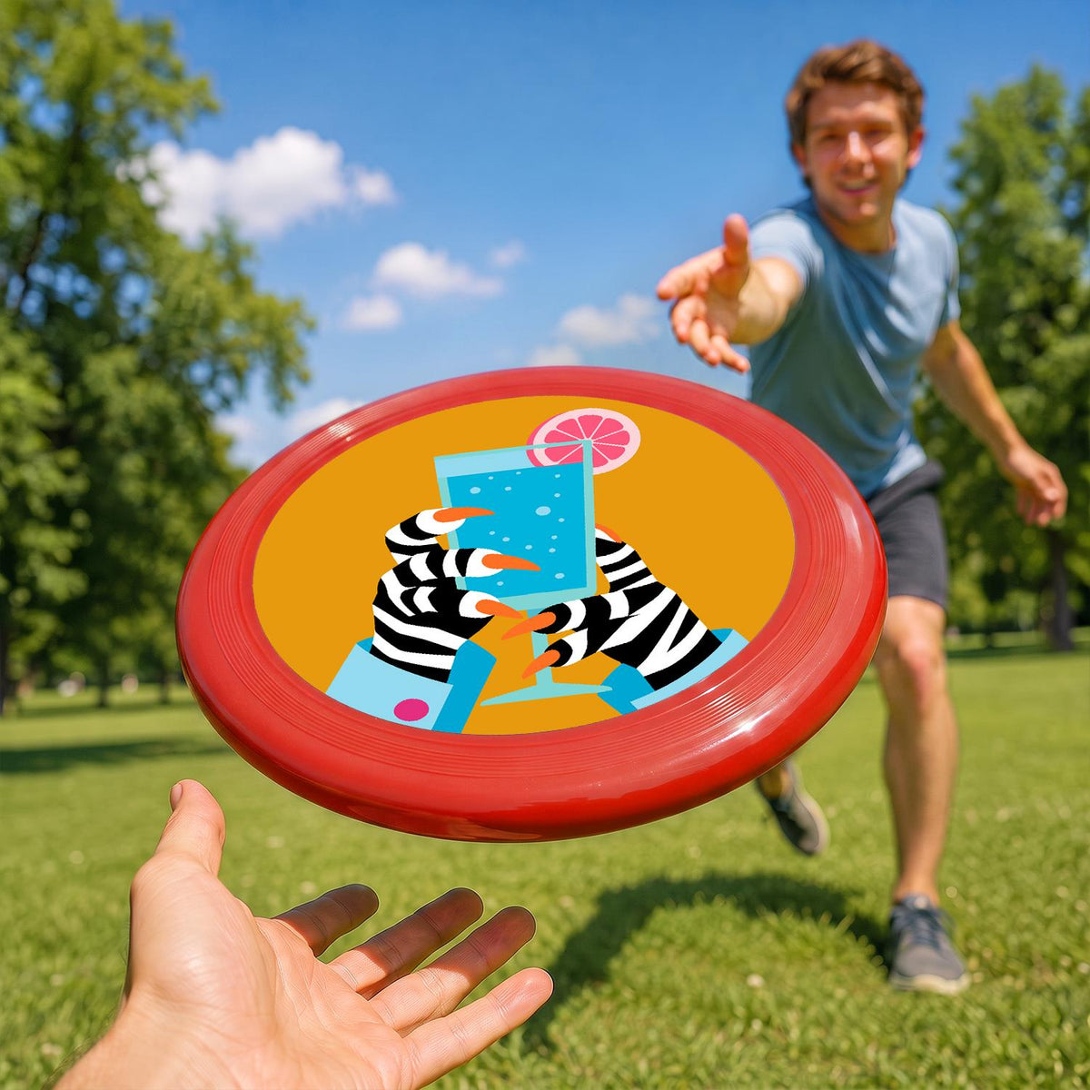 Zebra Phone Selfie (Paint by Numbers Flying Disc)