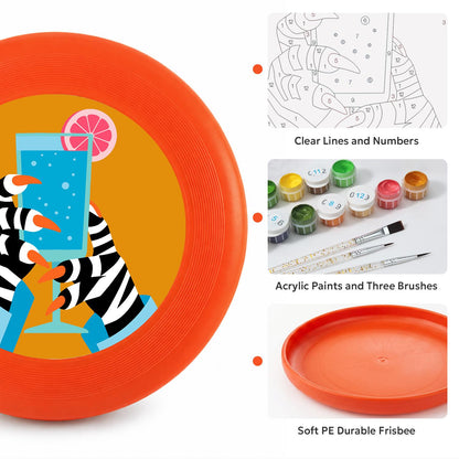 Zebra Phone Selfie (Paint by Numbers Flying Disc)