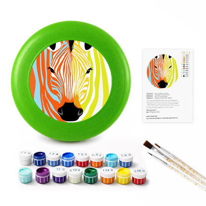 Rainbow Zebra (Paint by Numbers Flying Disc)