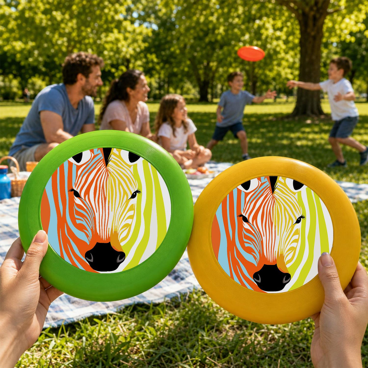 Rainbow Zebra (Paint by Numbers Flying Disc)