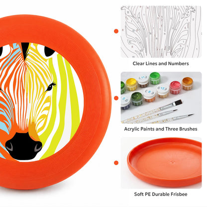 Rainbow Zebra (Paint by Numbers Flying Disc)