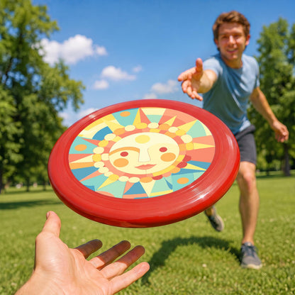 Smiling Pastel Sun (Paint by Numbers Flying Disc)
