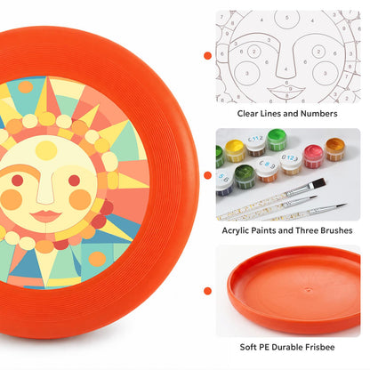 Smiling Pastel Sun (Paint by Numbers Flying Disc)