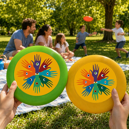 Rainbow Handprint Tree (Paint by Numbers Flying Disc)